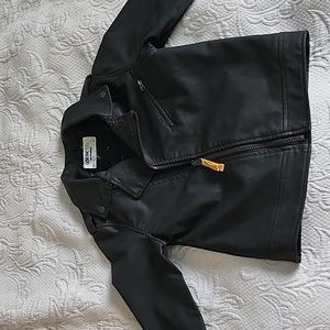 GenuineKids by OshKosh, toddler size 5, faux-leather, black, like-new